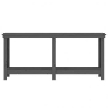 Werkbank Grau 180x50x80 cm Massivholz Kiefer