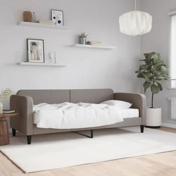 ARDEBO.de - Tagesbett mit Matratze Taupe 80x200 cm Stoff