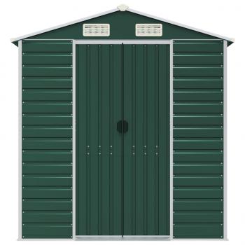 Gerätehaus Grün 191x895x198 cm Verzinkter Stahl