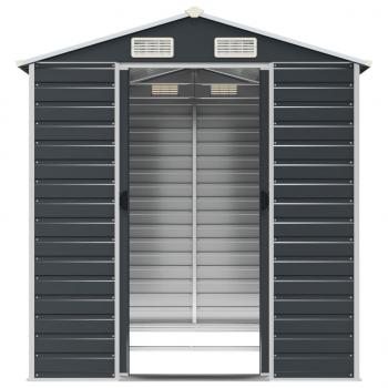 Gerätehaus Anthrazit 191x215x198 cm Verzinkter Stahl