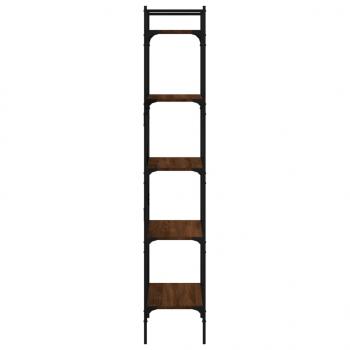 Bücherregal 5 Fächer Braun Eiche 56x31,5x174 cm Holzwerkstoff
