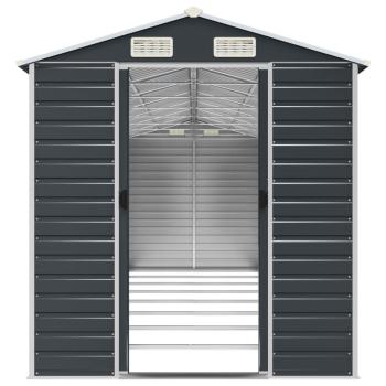 Gerätehaus Anthrazit 191x725x198 cm Verzinkter Stahl