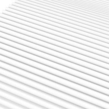 Schaumstoffmatratze Weiß 100x200 cm Härtegrad H2 H3