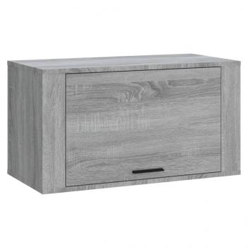 ARDEBO.de - Wand-Schuhschrank Grau Sonoma 70x35x38 cm Massivholz Kiefer
