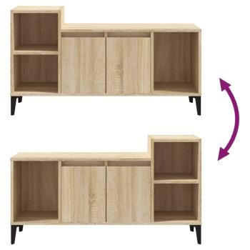 ARDEBO.de - TV-Schrank Sonoma-Eiche 100x35x55 cm Holzwerkstoff