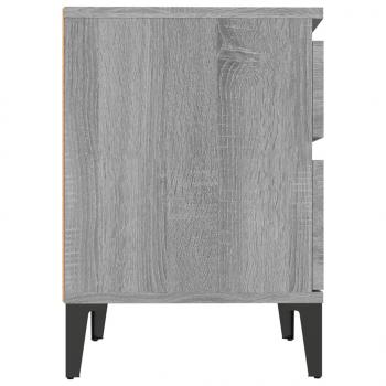 Nachttische 2 Stk. Grau Sonoma 40x35x50 cm