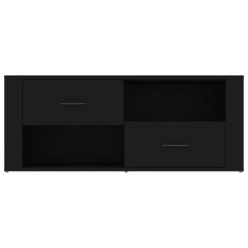 ARDEBO.de - TV-Schrank Schwarz 100x35x40 cm Holzwerkstoff