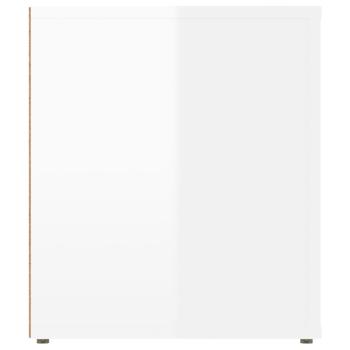 TV-Schrank Hochglanz-Weiß 100x35x40 cm Holzwerkstoff
