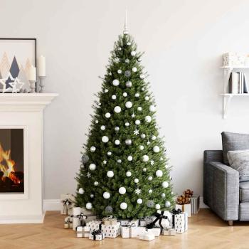 ARDEBO.de - 111-tlg. Weihnachtskugel-Set Weiß und Grau Polystyrol