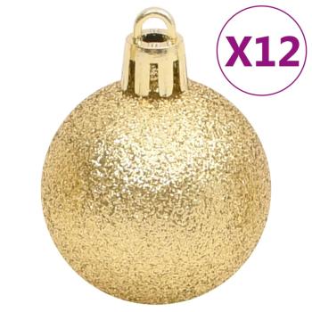 112-tlg. Weihnachtskugel-Set Rot Grün Golden Polystyrol