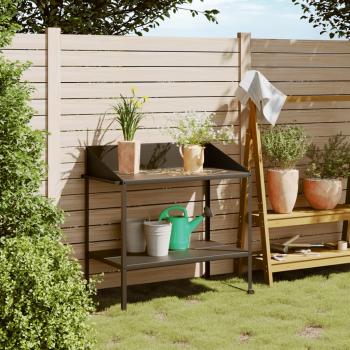 ARDEBO.de - Pflanzenständer Anthrazit 100x54,5x100 cm Verzinkter Stahl