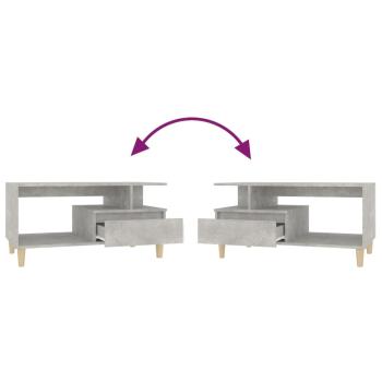 Couchtisch Betongrau 90x49x45 cm Holzwerkstoff