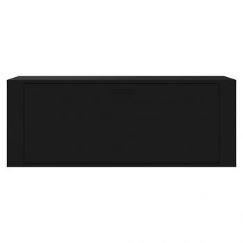 Wand-Schuhschrank Schwarz 100x35x38 cm Holzwerkstoff