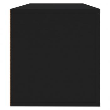 Wand-Schuhschrank Schwarz 100x35x38 cm Holzwerkstoff
