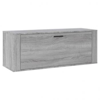 Wand-Schuhschrank Grau Sonoma 100x35x38 cm Holzwerkstoff