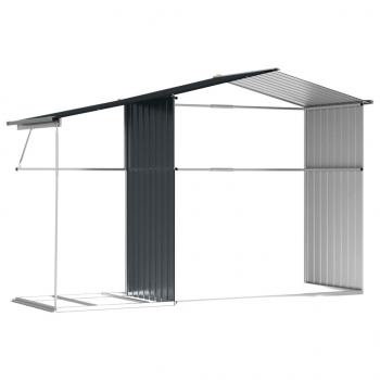 Gerätehaus Anthrazit 277x192,5x179 cm Verzinkter Stahl