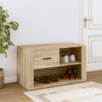 Schuhschrank Sonoma-Eiche 80x35x45 cm Holzwerkstoff