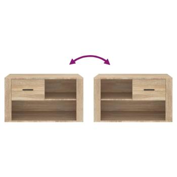Schuhschrank Sonoma-Eiche 80x35x45 cm Holzwerkstoff