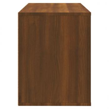Schuhschrank Braun Eichen-Optik 80x35x45 cm Holzwerkstoff
