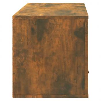 Wand-Schuhschrank Räuchereiche 70x35x38 cm Massivholz Kiefer