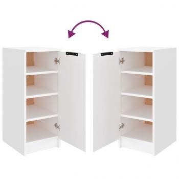 Schuhschrank Weiß 30x35x70 cm Holzwerkstoff