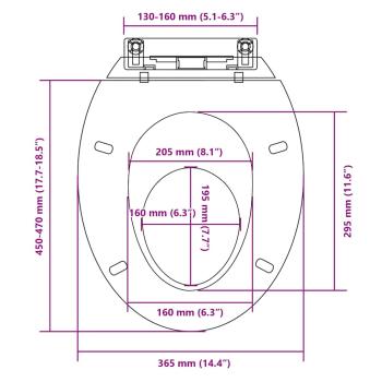 Toilettensitz mit Absenkautomatik Weiß Oval