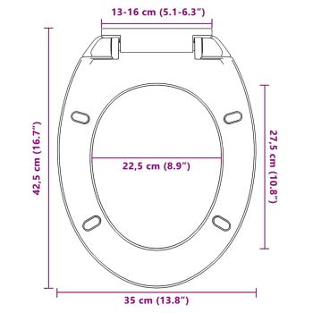 Toilettensitz mit Absenkautomatik Aprikose Oval