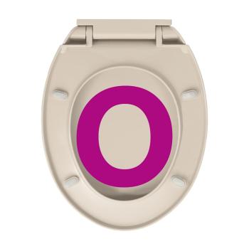 Toilettensitz mit Absenkautomatik Aprikose Oval