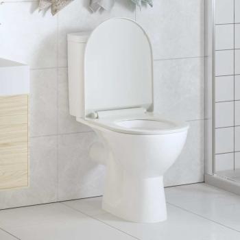 Toilettensitz mit Absenkautomatik und Quick-Release-Design Weiß