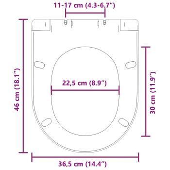 Toilettensitz mit Absenkautomatik und Quick-Release-Design Weiß