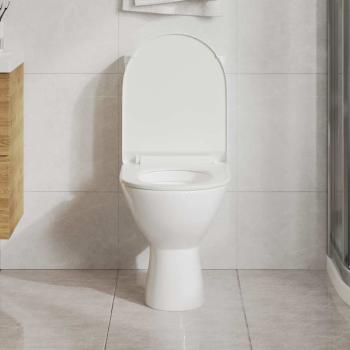 Toilettensitz mit Absenkautomatik und Quick-Release-Design Weiß