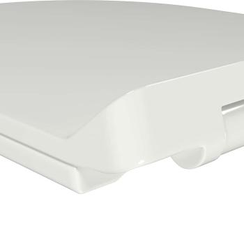 Toilettensitz mit Absenkautomatik und Quick-Release-Design Weiß