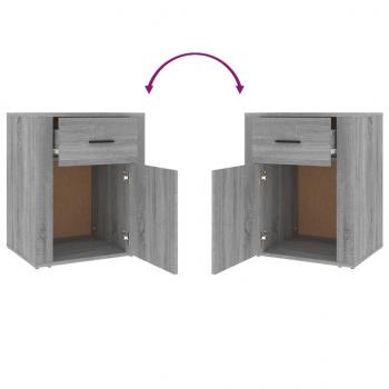 Nachttisch Grau Sonoma 50x36x60 cm Holzwerkstoff