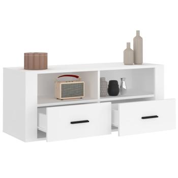 TV-Schrank Weiß 100x35x40 cm Holzwerkstoff