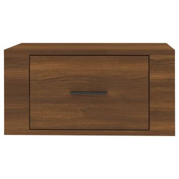 Wand-Nachttische 2 Stk. Braun Eichen-Optik 50x36x25 cm
