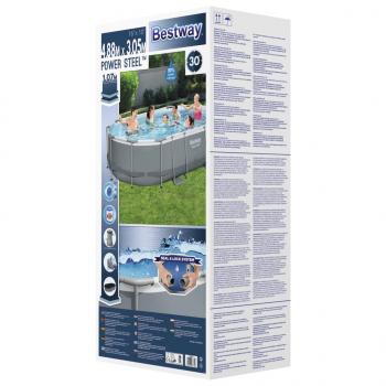 Bestway Power Steel Pool-Set Oval 488x305x107 cm