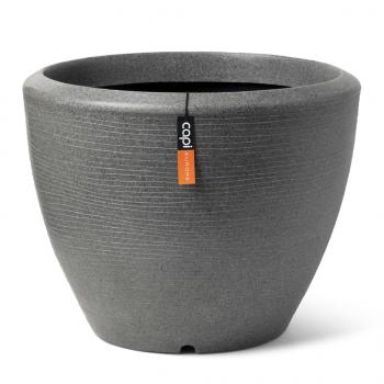 Capi Pflanzvase Arc Granite Konisch Niedrig 60x48 cm Anthrazit