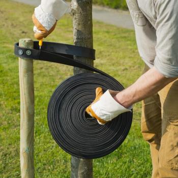 ARDEBO.de - Nature Baumband 4cmx15m Schwarz