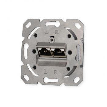 Kopp Einsatz CAT6, 2×8, geschirmt, geeignet für Zuleitungsquerschnitt AWG 22 und 23 (920100004)