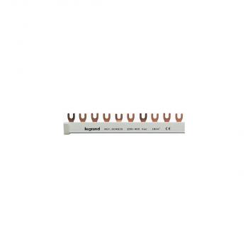 ARDEBO.de Legrand Gabelkammschiene, 2-polig mit 4-poliger Einspeisung, 12 TE,16 mm² (004915) 1 Stück