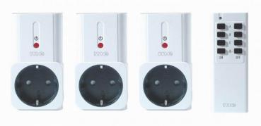 ARDEBO.de M-E FLS 100 Funk-Lichtschalter-System, 3-er Set (50033)