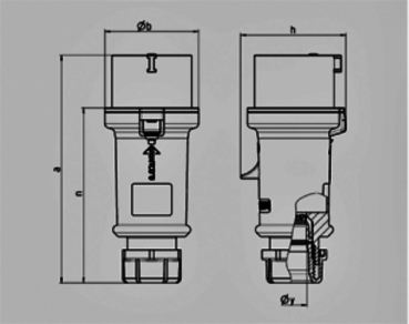 Mennekes (953) Stecker StarTOP mit SafeContact