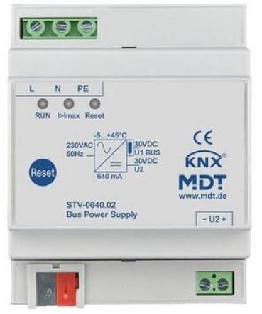 ARDEBO.de MDT STV-0640.02 Busspannungsversorgung, 4 Teilungseinheiten, REG, 640mA