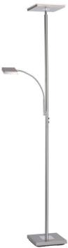 ARDEBO.de LeuchtenDirekt LED Deckenfluter mit Lesearm, 26W, 2900lm, Stahl (11710-55)