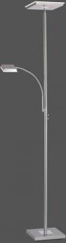 LeuchtenDirekt LED Deckenfluter mit Lesearm, 26W, 2900lm, Stahl (11710-55)