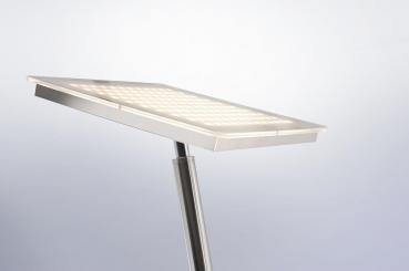 LeuchtenDirekt LED Deckenfluter mit Lesearm, 26W, 2900lm, Stahl (11710-55)