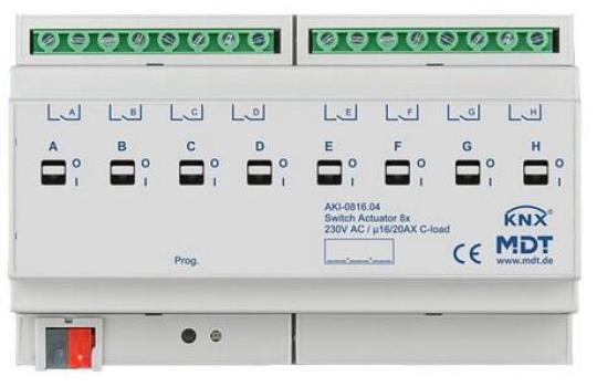 ARDEBO.de MDT AKI-0816.04 Schaltaktor 8-fach, 230VAC, 16/20A
