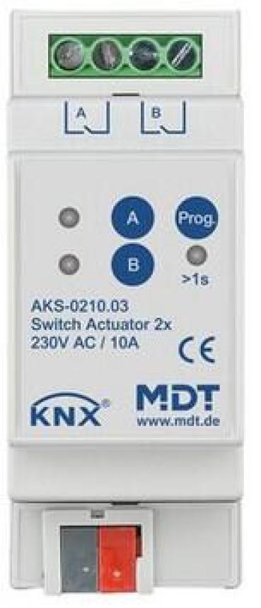 ARDEBO.de MDT AKS-0210.03 Schaltaktor 2-fach 2TE 10A