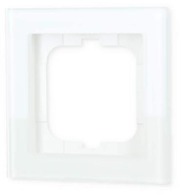 MDT BE-GTR163W.01 Glasrahmen 1-fach für 63mm Programm, Weiß