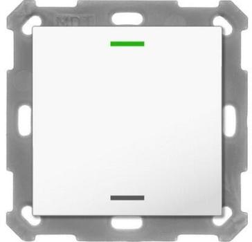 ARDEBO.de MDT BE-TAL55T1.01 Taster Light 55 1-fach, Ausführung Neutral, mit Temperatursensor, reinweiß glänzend
